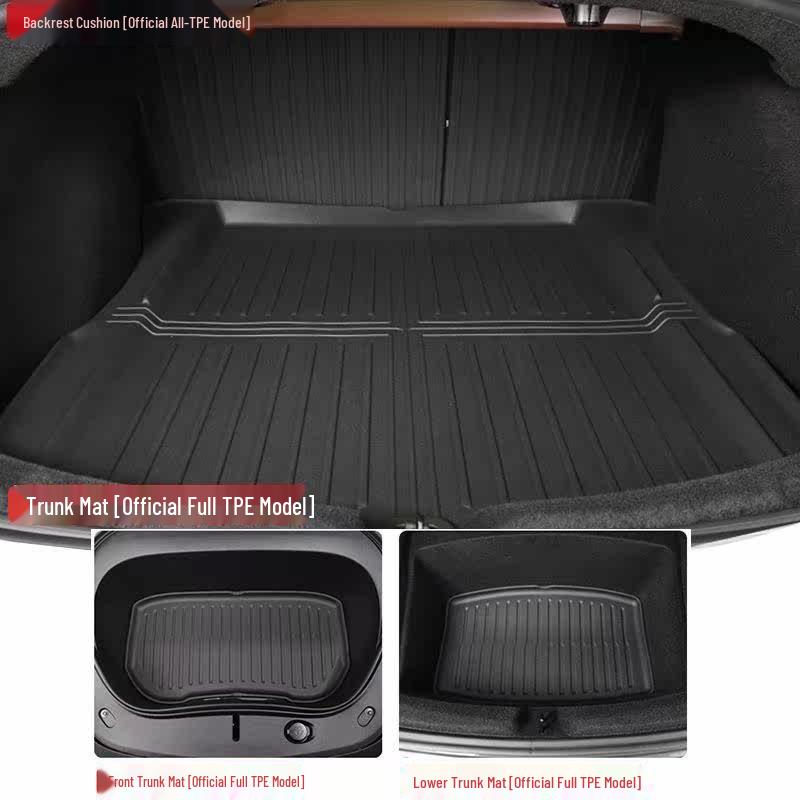 Compatible Floor Mats for Tesla Model 3/Y: Driver, Passenger, Rear Row