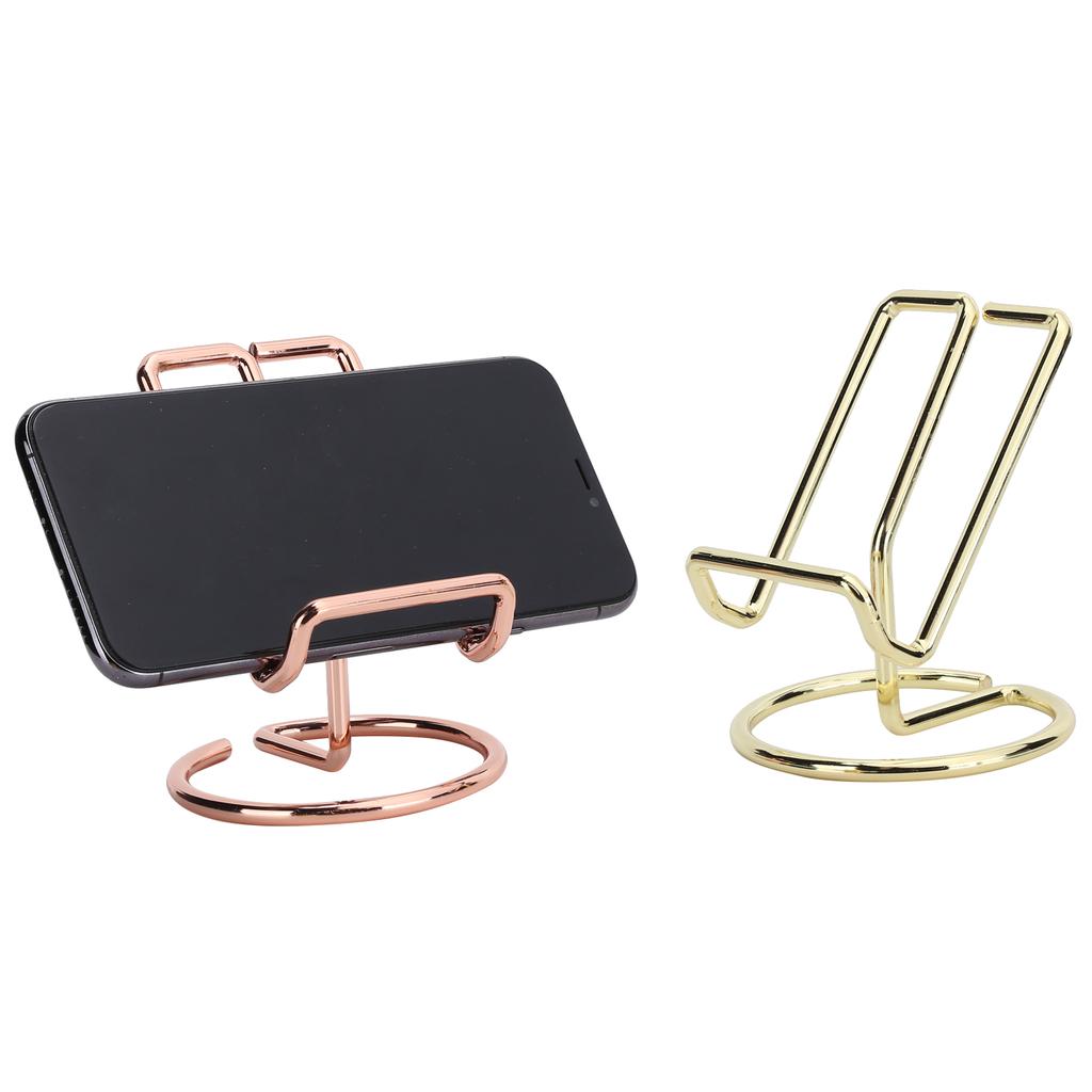 4PCS Wrought Iron Mobile Phone Holder Portable Desktop Multi Function Reading Display Stand