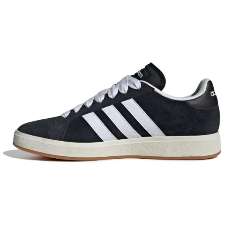 Adidas Grand Court Base 00s Slip Resistant Abrasion Resistant Low top Skateboard Shoes Unisex Black IH6184(Team286-)