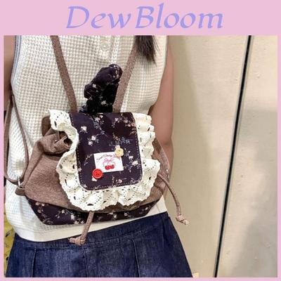 Fashion Cute Girl Mini Bag With Lace Plaid Design For Daily Use