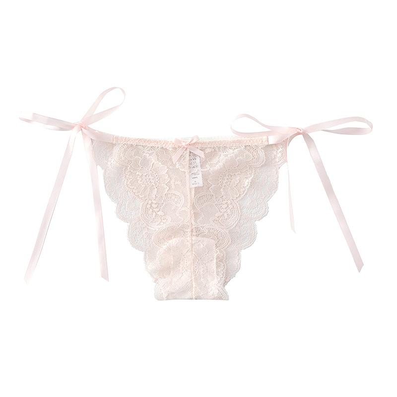 Full Lace Pure Desire Sexy Transparent Panties Thin Strap Low Waist Triangular Women's Panties