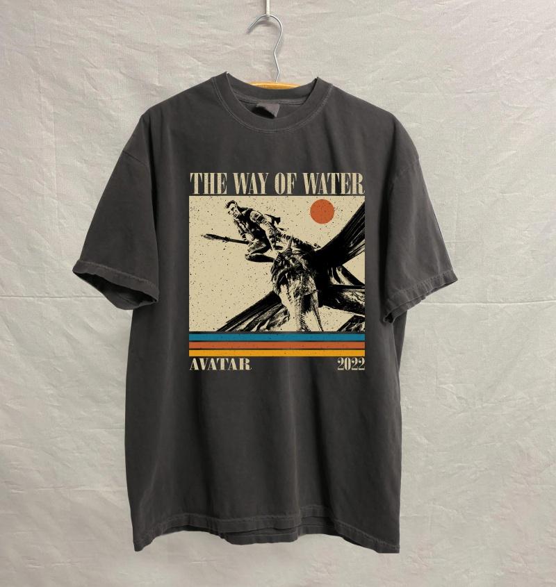 

Avatar The Way of Water Shirt, Vintage Unisex Tee Avatar Fire and Ash Jake and Toruk Distressed Shirt Cotton Printed T-shirt S