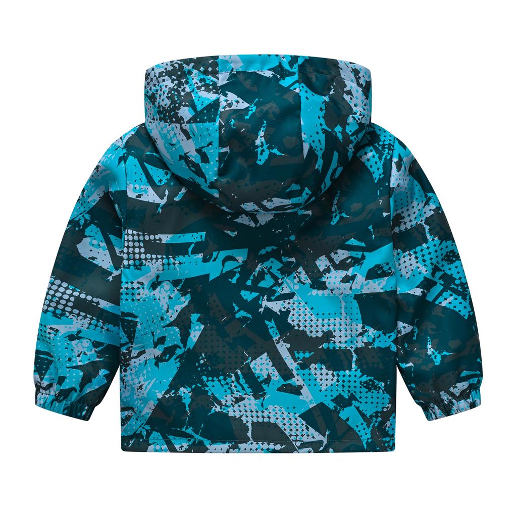 Middle and Large Children Boys and Girls Multi-color Printing Hooded Jacket Light Models of Fashion Jacket Children's Clothing