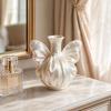 3D Printed Bow Vase, Satin Silk-Like Minimalist Flower Arrangement Holder, Nordic Style Decorative Vase for Coffee Table, Shelf Office Decor