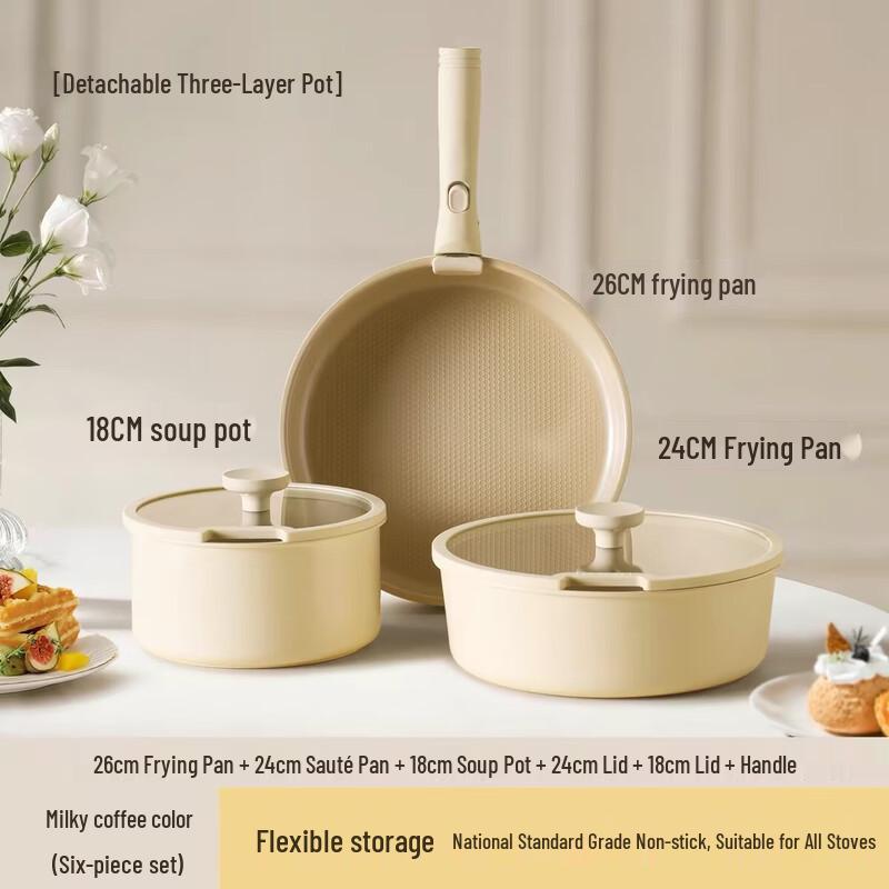 Kims Cook Detachable Non-stick Cookware Set