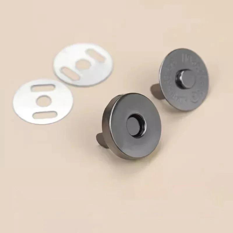Onzichtbare Magnetische Sluiting Zonder Naad Tas Metalen Knoppen Portemonnee Portemonnee Jas Handtassen 14/18mm Mini Gesp Bagage Onderdelen Accessoires