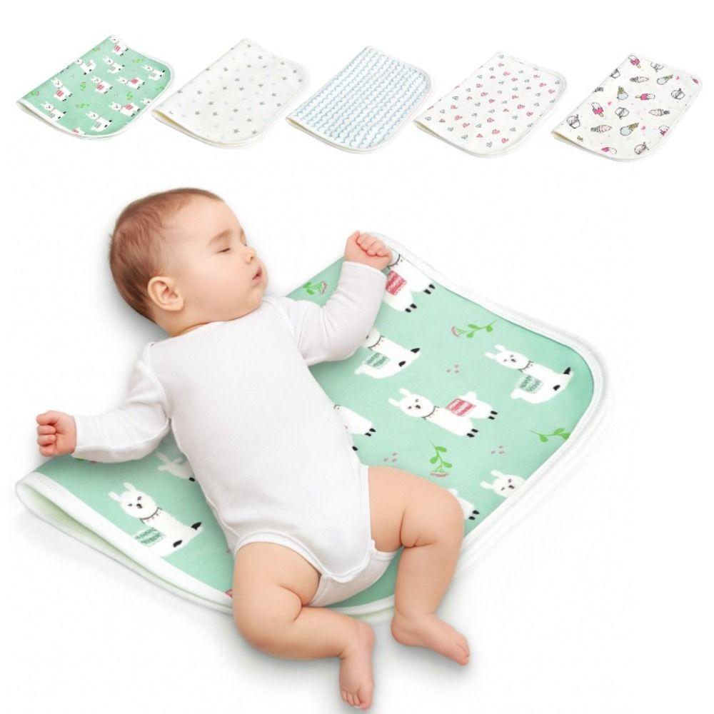 Waschbare Baby-Wickelunterlage Niedliche Cartoon-Bettwäsche Urin-Pads Weiche Baby-Urinmatte Baby