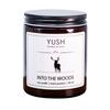 Into the woods - świeca zapachowa sojowa intensywna mięta las ambra 100% - yush - 180ml