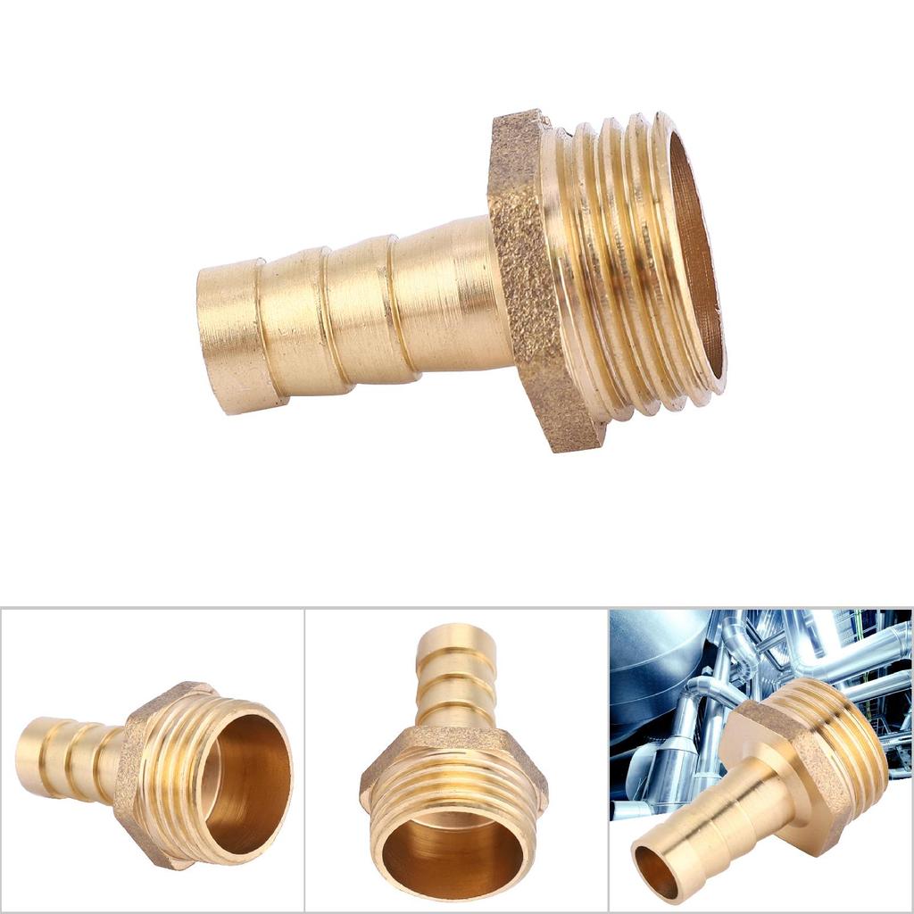 5pcs 10mm Hose Barb Tail Male BSP Connector Brass Fitting Adapter Coupler (3 4 )