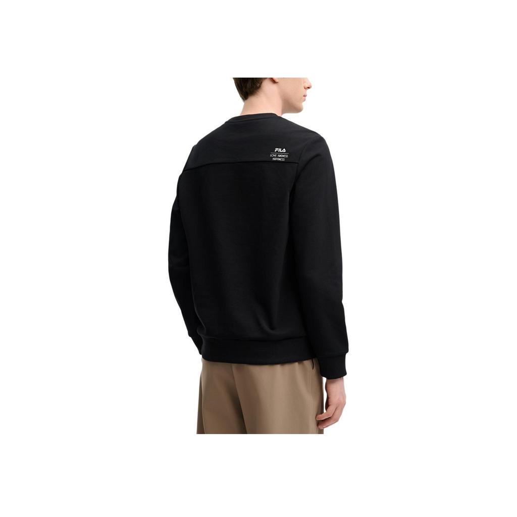 New FILA Sweatshirt Men's Jet Black F11M518209FBK