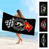 Toalla de Playa para Nadar Anime Motocicleta I-Isla de Man TT Suave Absorbente Paño de Lavar Regalos para Niños Viajes Camping Gimnasio
