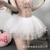 Sexy underwear sweet perspective tutu skirt dark devil onesie mesh skirt cos accessories women
