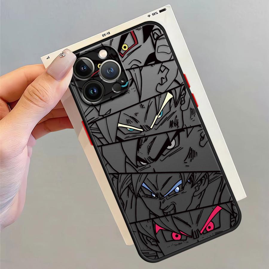 Goku Dragon Ball Soft shell Phone Case for iPhone XR SE 14 6s 12 Mini XS X 16 Pro 7 8 SE 11 Pro Max 13 Pro 15 Pro Max 16e