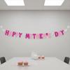 Joyful Mother's Day Banner Easy to Hang Mother's Day Glitter Banner Holiday Decoration Premium Cardstock Party Supply