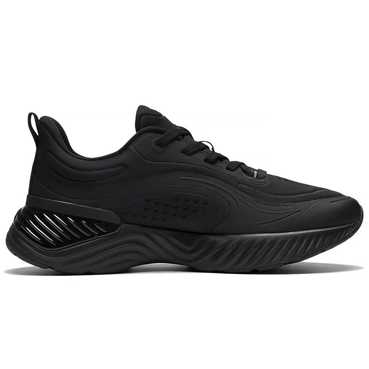 Li Ning Eazgo Scarpe da Corsa Comode Riflettenti Sneakers da Uomo Nere ARES037-2