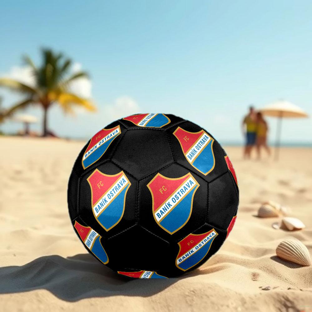 Banik Ostrava FC Size 5 Soccer Ball, Machine-Stitched PVC, Durable & High Bounce, All Ages Fit, Fan Merchandise, Matches & Outdoor Use.
