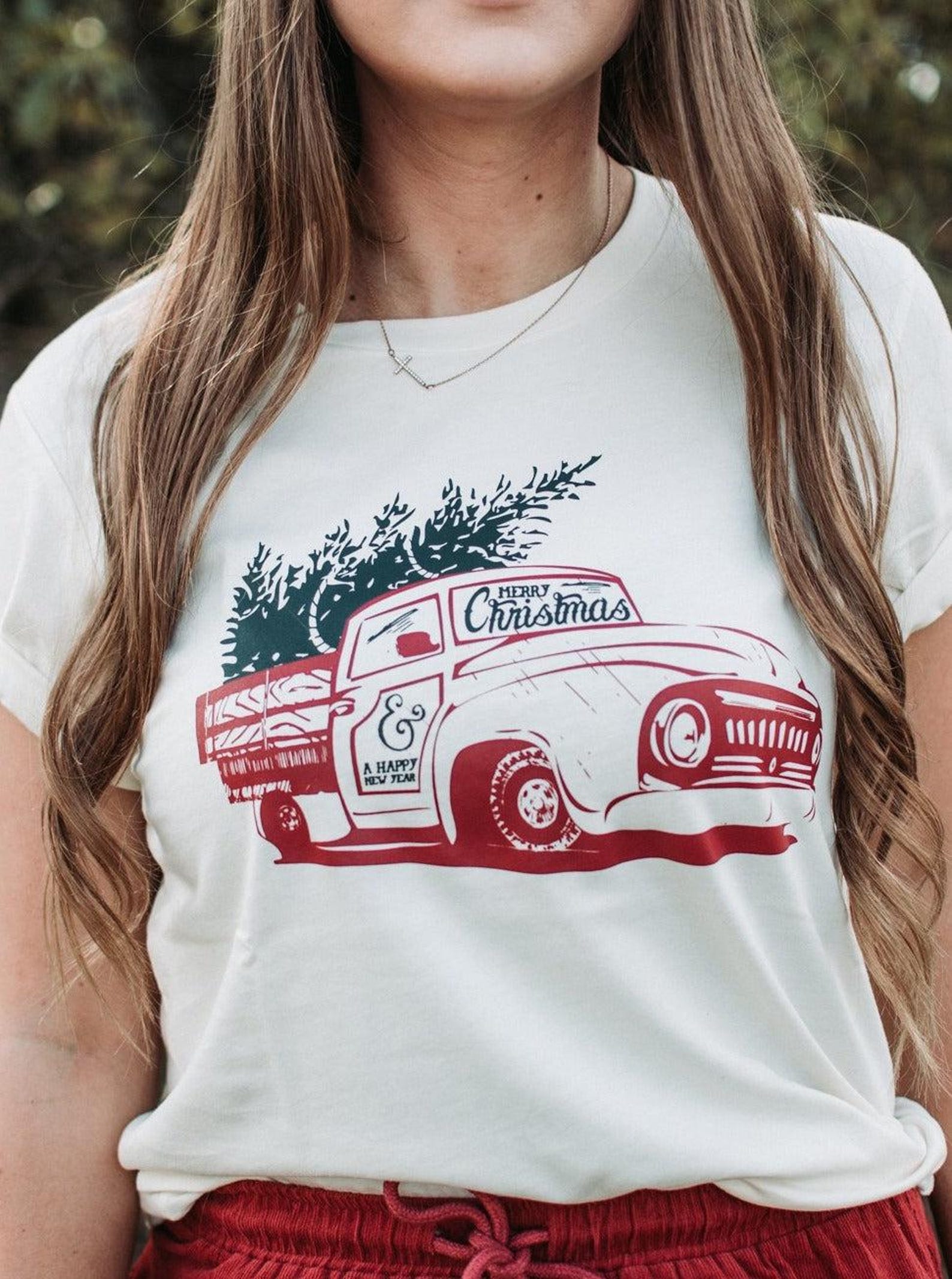 Vintage Christmas Truck | Seasonal T-Shirt | Ruby s Rubbish® M