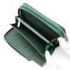 [Revetta] Stingray Leather Long Wallet, Large Capacity, 40 Card Slots, Double Round Zipper, Gold, Galuchat Stingray Green, Men's Genuine Leather [115-