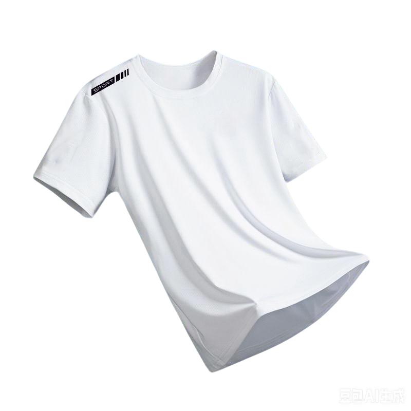 New Ice Silk Running Shirts Men Loose Short Sleeve Top Basketball Gym Sportswear For Male Fitness Workout Mesh Breathable Tee