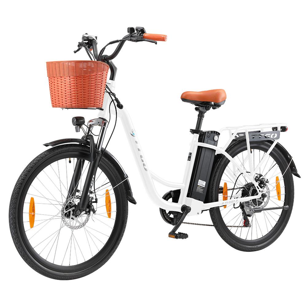 TTGO YY-26ST Electric Bike, 250W Motor, 36V 14.5AH Battery, 26*1.95-inch Tires, 25km/h Max Speed, 100km Max Range, Disc Brake