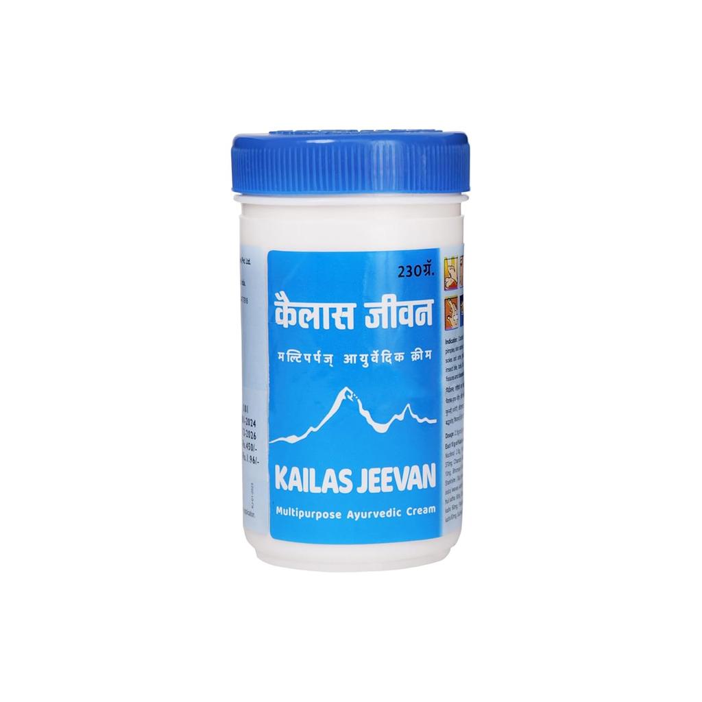Kailas Jeevan Ayurvedic Multipurpose Cream 230g Jar for Dry Cracked Feet and Heel Care