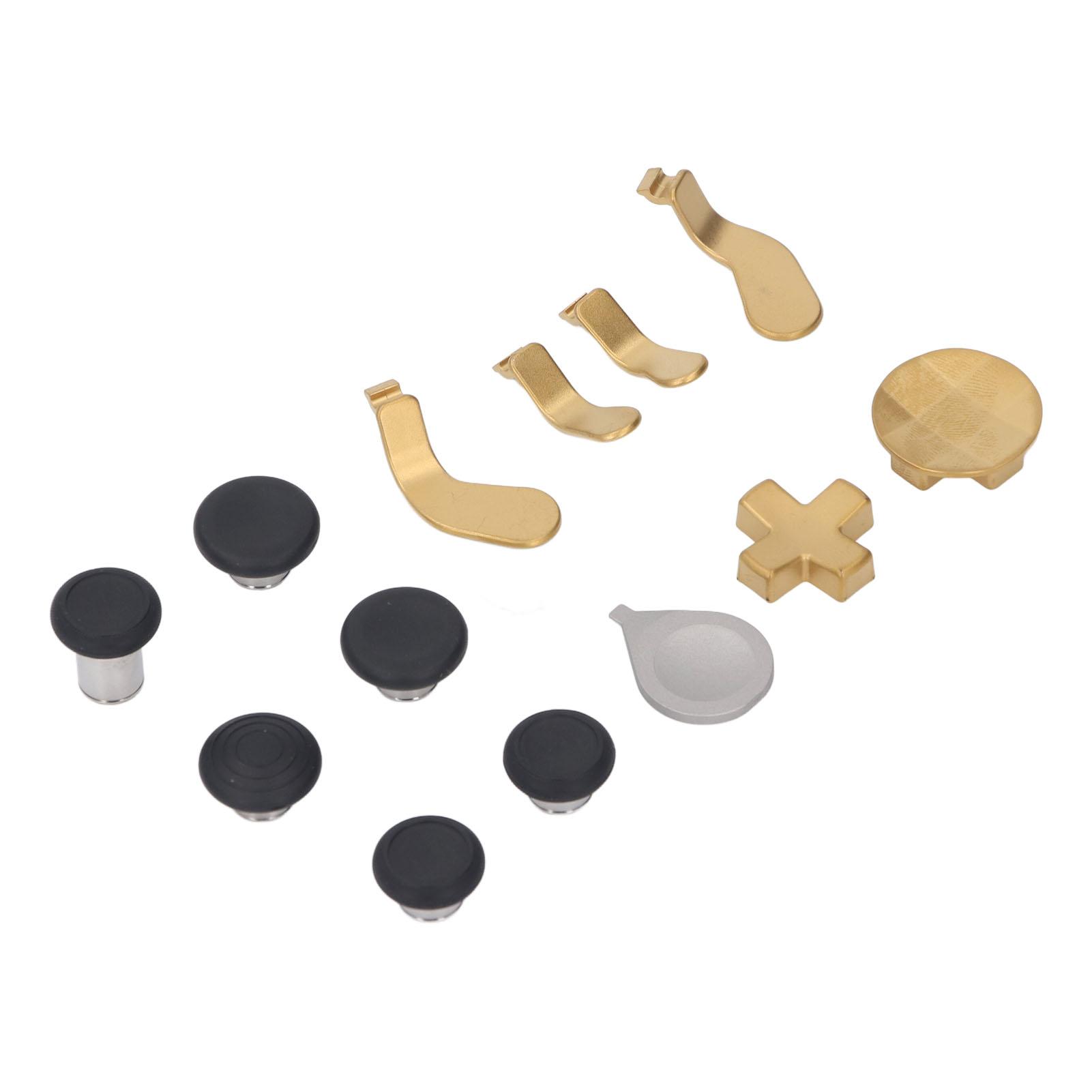 

Набор из 13 предметов, контроллер, джойстики, D-пады, стильная текстурированная рукоятка, аксессуары для контроллера золотой