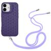 For iPhone 16 TPU Case Kickstand Heat Dissipation Phone Cover with Lanyard