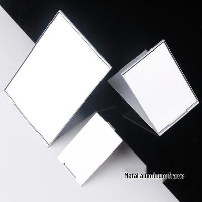 Ultra-Thin Aluminum Desktop Makeup Mirror - Compact Folding Design
