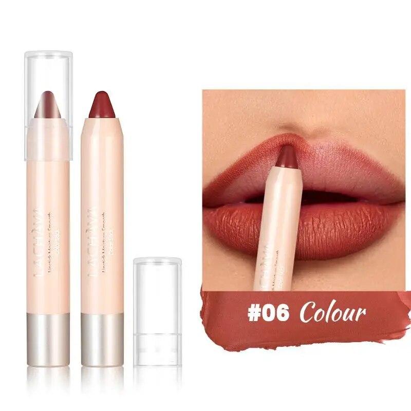 Lip Liner Pen Tint Sexy Red Matte Lip Contour Tint Lipstick Lasting Nonstick Cup Pen Lips Makeup Waterproof Cosmetic