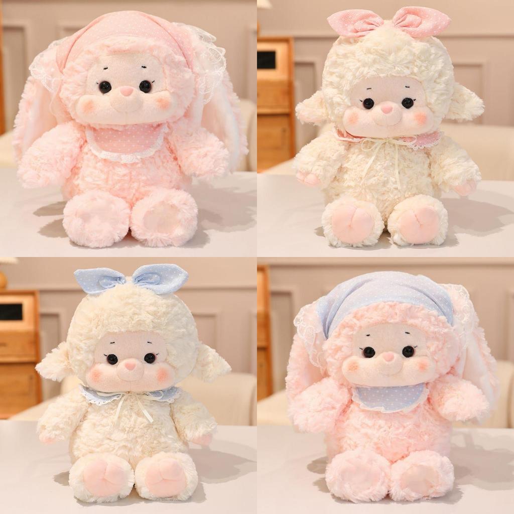 Little Lamb Rabbit Plush Animal Doll Cuddle Pillow For Kids And Decor Bedroom