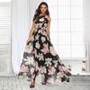 New Women's Clothing European and American Women's Clothing Popular Printed Dress, Multi-wearing Chiffon Dress