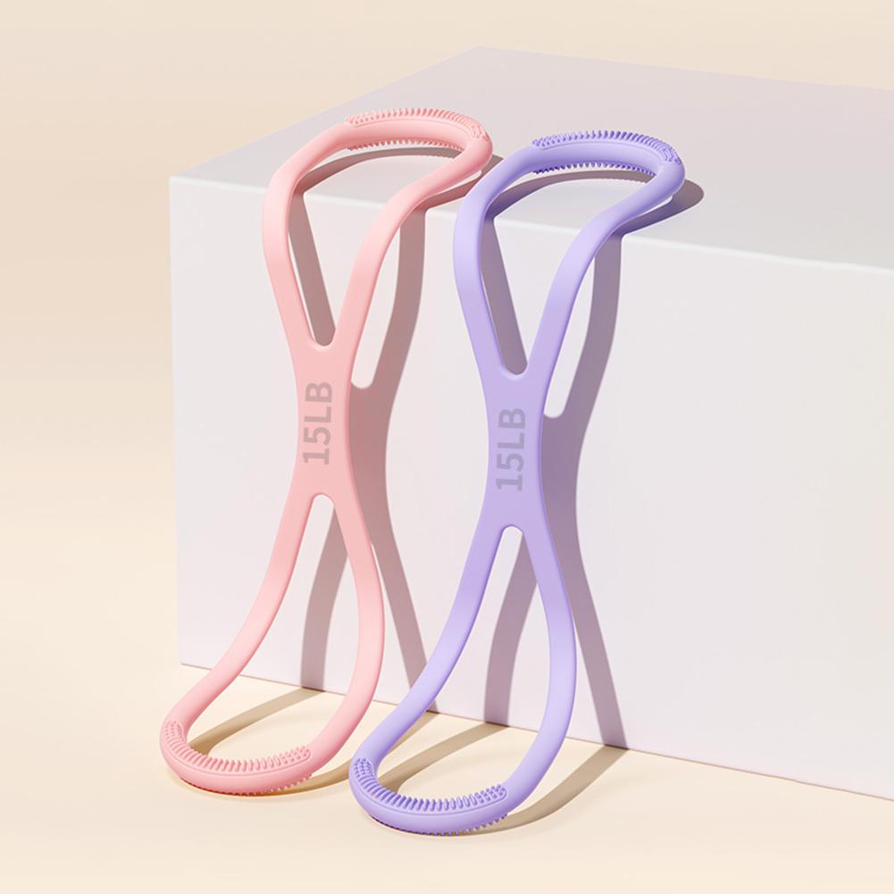 8 Shaped Yoga Resistance Band Fitness Pulling Rope Shoulder Stretch Band for Home Fitness Equipment
