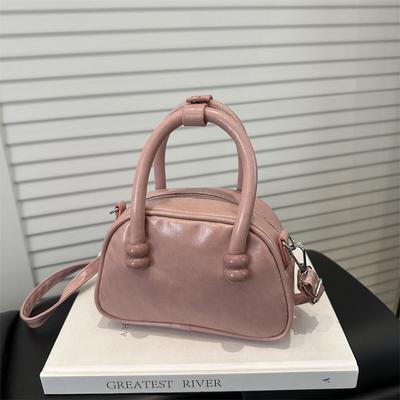 Textured Small Bag 2025 Niche Design Spring New Fashionable Simple Shell Bag Women's Shoulder Messenger Bag