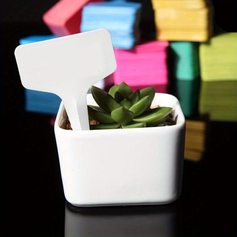 20/100 Pcs Garden Supplies Plastic Plant T-type Tags Markers Nursery Garden Labels Decoration(6cm *10cm)