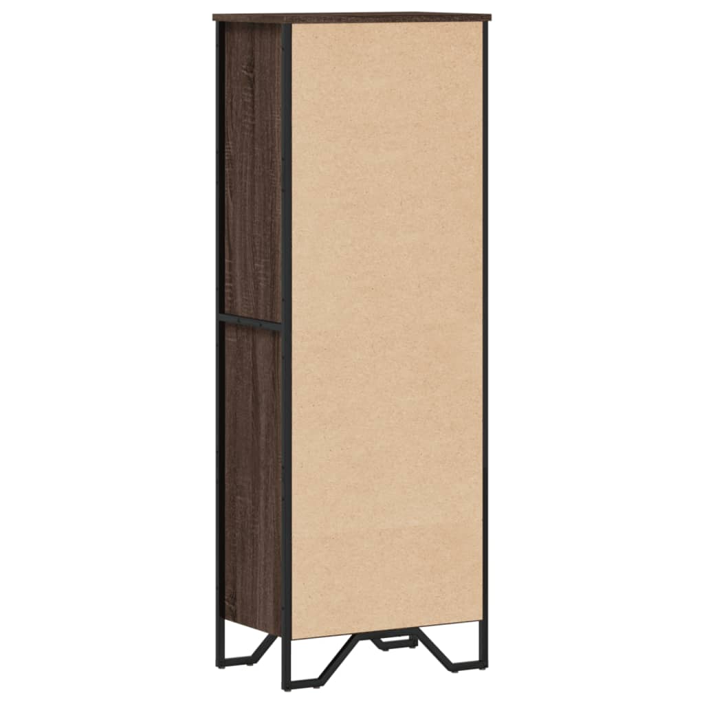 Vidaxl Regał, Brązowy Dąb, 50X31X137,5 Cm, Materiał Drewnopochodny
