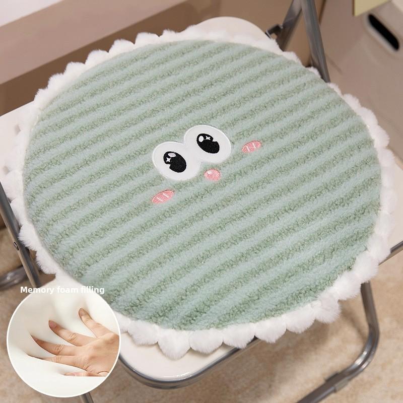 

Office Dopamine Round Seat Cushion With Memory Foam For Home And Work Comfort зелений