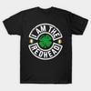 Men Black Print T-shirt I Am The Redhead Dibs On The Redhead St. Patrick'S Day No-Cut Transfer Paper Print Cotton Tshirt