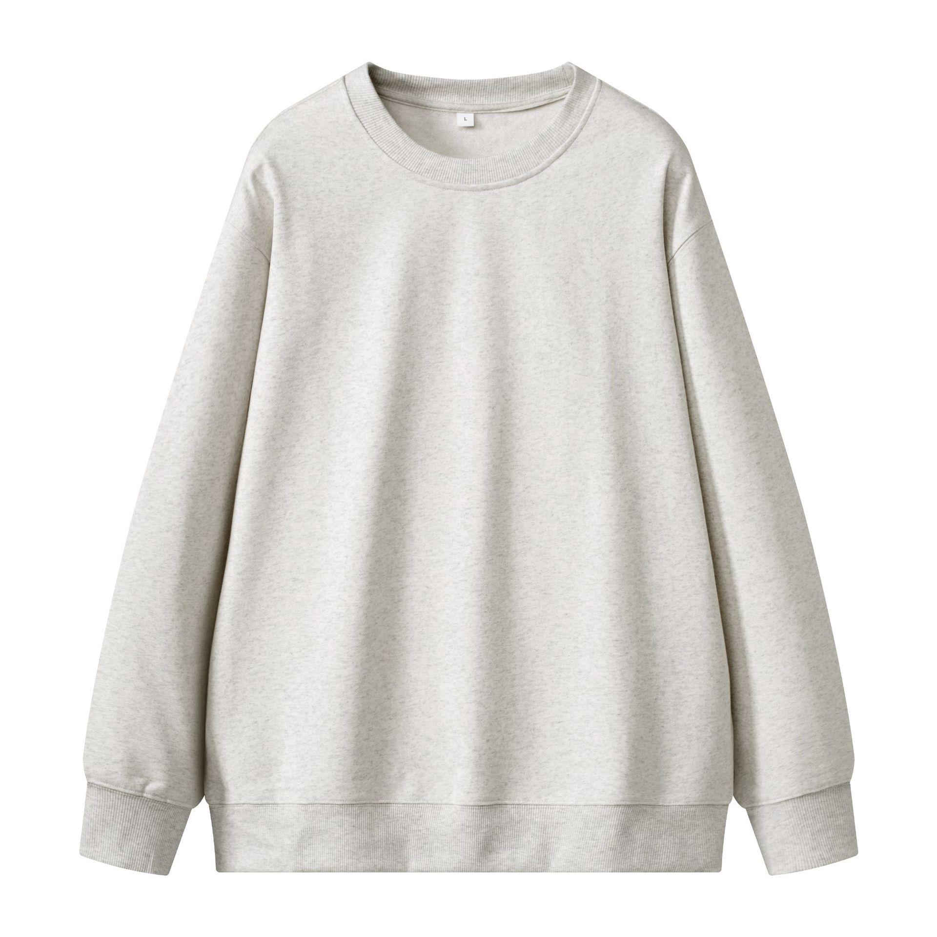 

Unisex 430g Heavyweight Round Neck Sweatshirt - Solid Color, Basic Style, High-Quality Cotton Feel 4XL