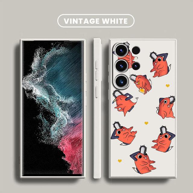 

Чехол для телефона с изображением аниме «Человек бензопилы» для Samsung Galaxy S10 S22 S8 S9 Plus S23 Ultra S20 Fe S10e S21 5g, роскошный жидкий квадратный чехол Samsung S20 5G