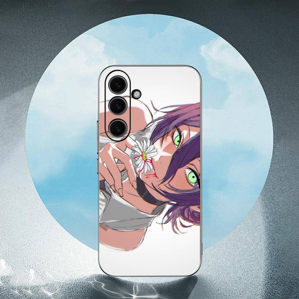 Chainsaw Man Reze For Samsung Galaxy S25 S24 S23 Ultra S22 S21 Plus S20 Black Soft Silicone Protective Case