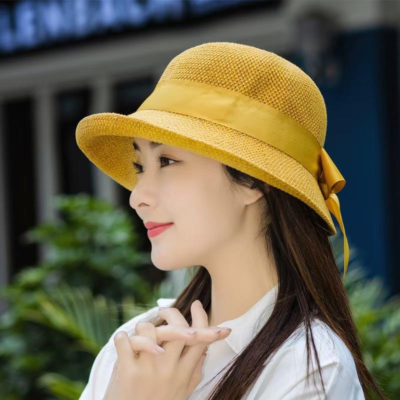 New Spring and Autumn Sun Protection Fisherman Hat for Women, Summer Korean Style Fashion Versatile British Style Sun Hat, Japanese Style