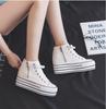 Women'S Canvas Flat Shoes New Spring/Autumn Double-Sided Zipper Board Shoes Korean Style Versatile Thick Sole Sneakers
