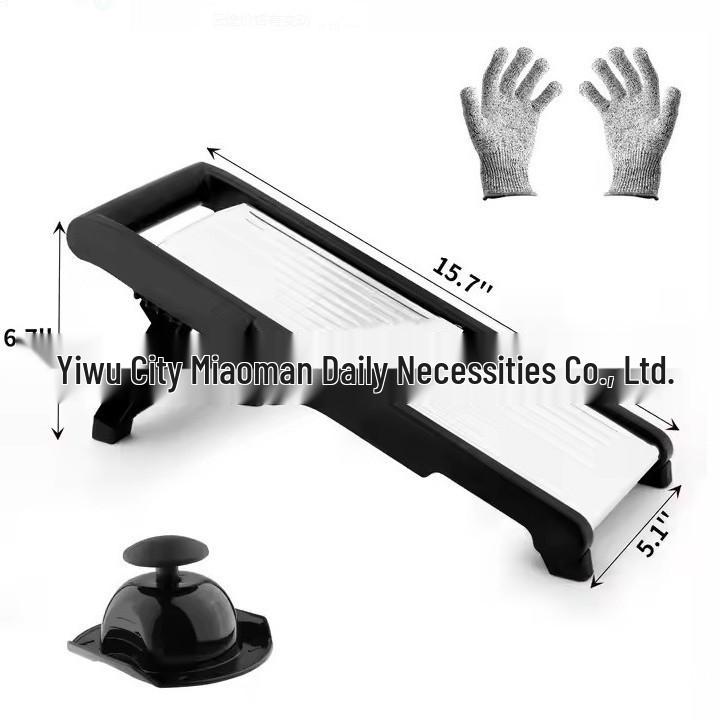 Adjustable Stainless Steel Vegetable Cutter for Shredding & Slicing