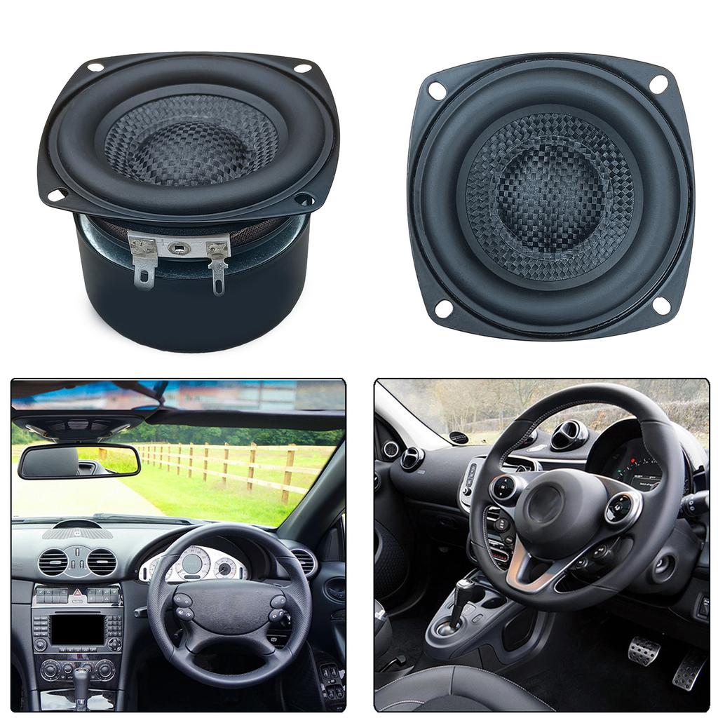 Caissons de basses Subwoofer Enceintes Hifi 3 pouces, 4 Ohms, 25 W, Fibre de Verre Étanche pour Graves Supérieurs