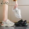 Korean Style Mesh Breathable Sneakers Men 2024 Fashion Casual Couple Style Thick Bottom Anti-slip Running Sports Shoes Summer