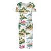 2 Piece Sets For Women Short Sleeve Top And Pants With Pockets Workout Soft  Print Sets