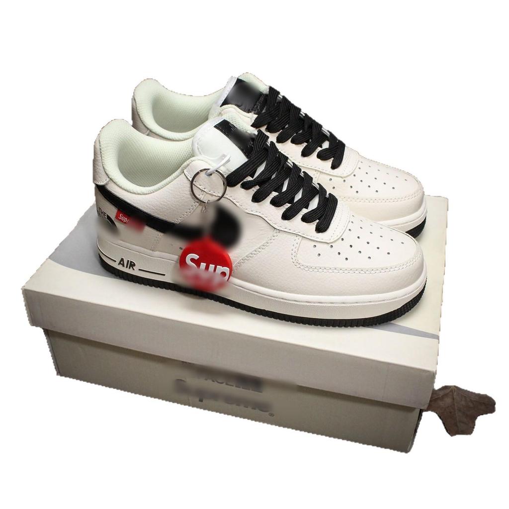 Reine Original Air Force 1 Low Weiße Skateschuhe: Vielseitige, verschleißfeste Freizeit-Sneaker für Damen und Herren