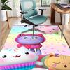 Gabby's Dollhouse Pattern Rug, Indoor/Outdoor Mat, for Picnic, Gameroom, Bedroom, Office, Living Room, Home Decor Carpet, Birthday Gift