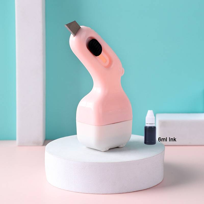 New 3D Confidential Roller Multifunctional Rolling Garbled Code  Seal Express Unpacking Coater Graffiti Stamp Refillable Ink