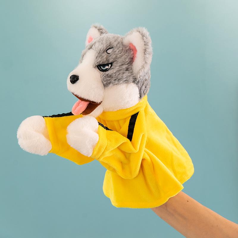 

Creative Husky Boxing Dog Interactive Hand Puppet Plush Toy Glove Puppet Sound Puppet Ragdoll 25 * 15Cm 0.16kg